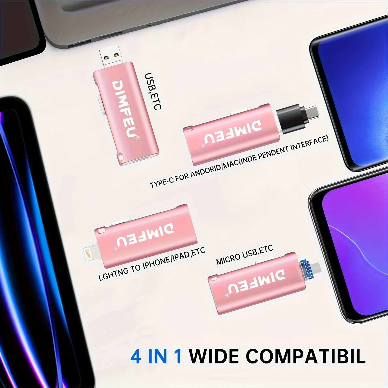 4 in 1 Thumb Expandable Flash Drive