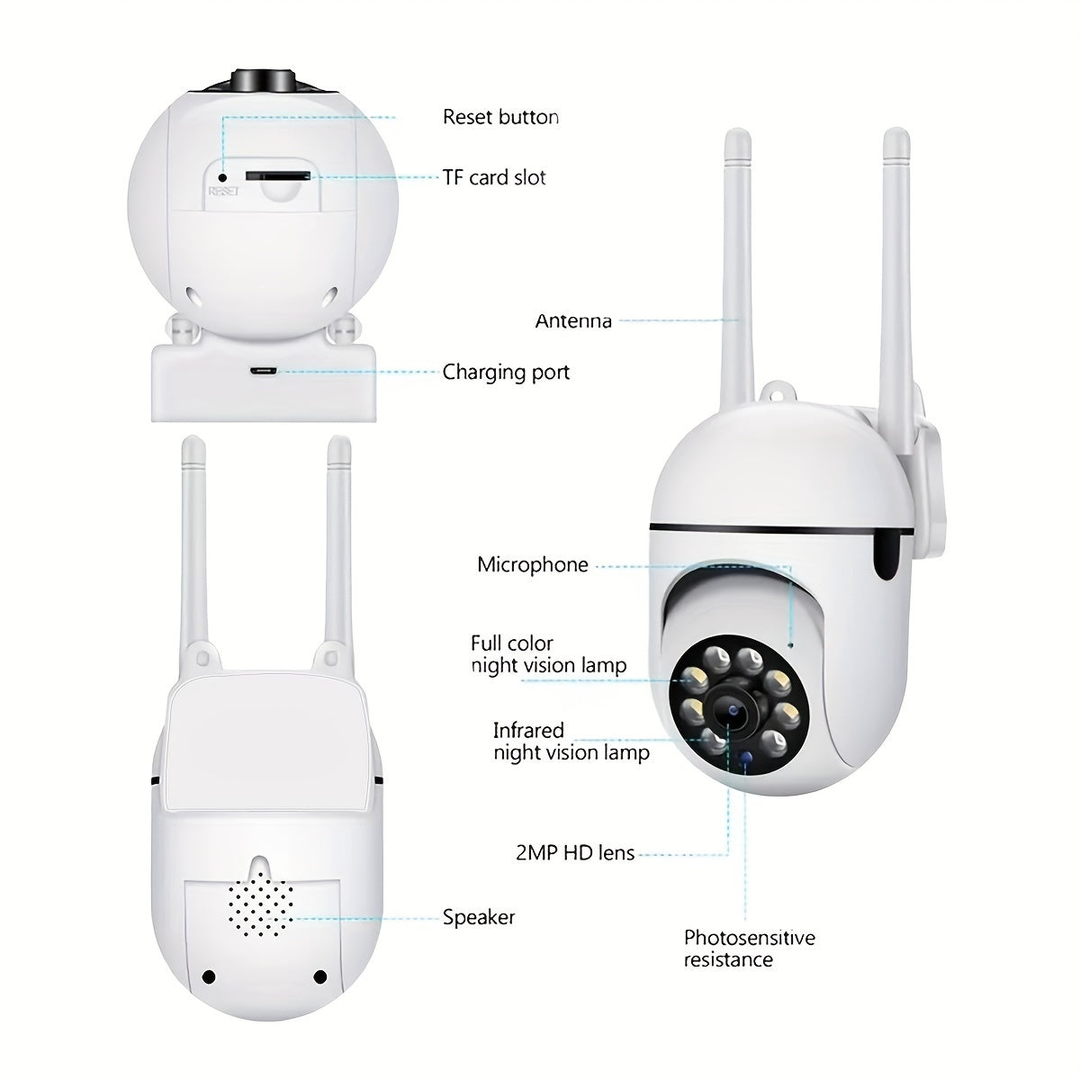 Wi-Fi Smart Home Security Camera