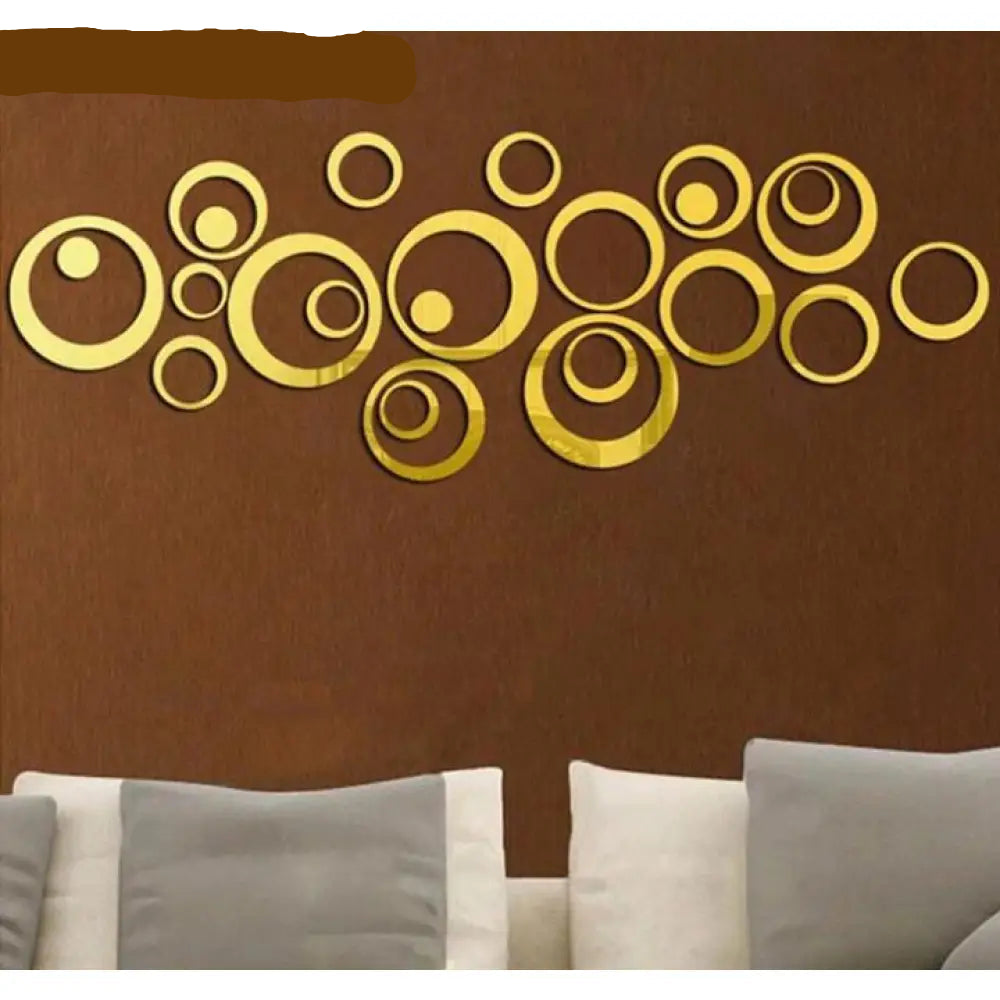 24pcs Acrylic 3d Mirror Stickers