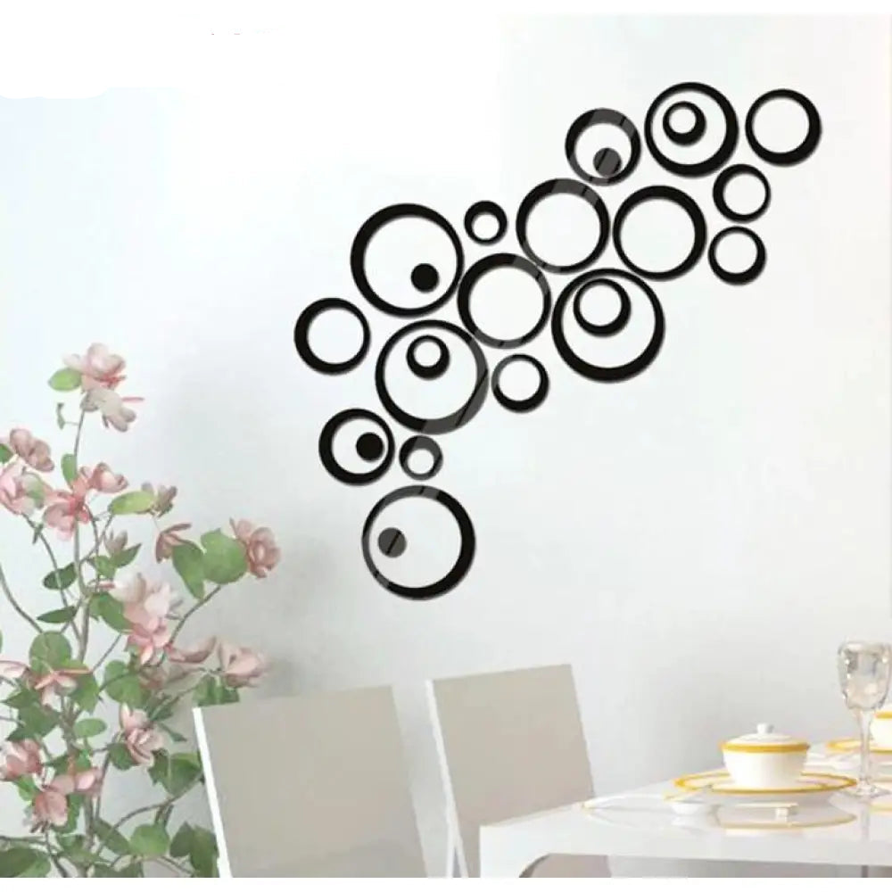 24pcs Acrylic 3d Mirror Stickers