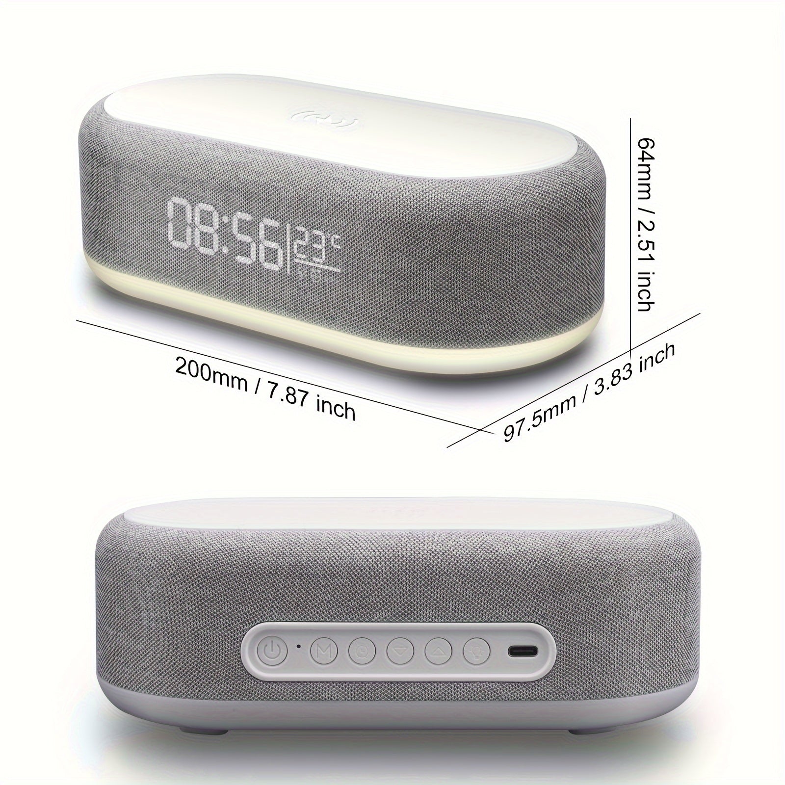 4 in 1 Wireless Charger + Alarm Clock