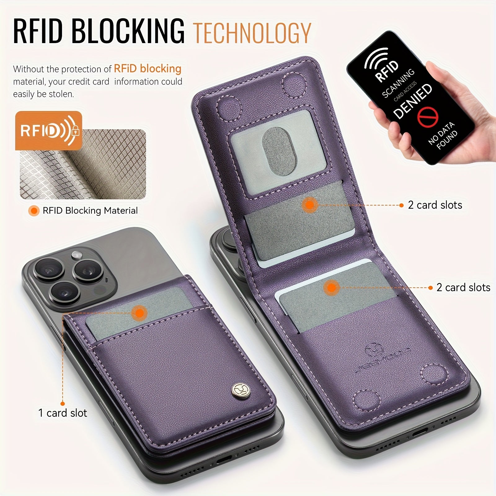 Magnetic Phone Card Holder+Stand
