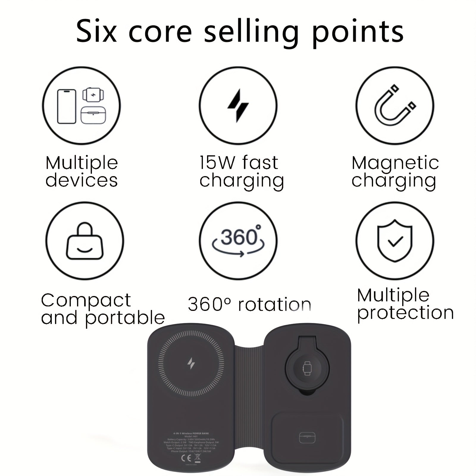 4 in 1 Magnetic Power bank