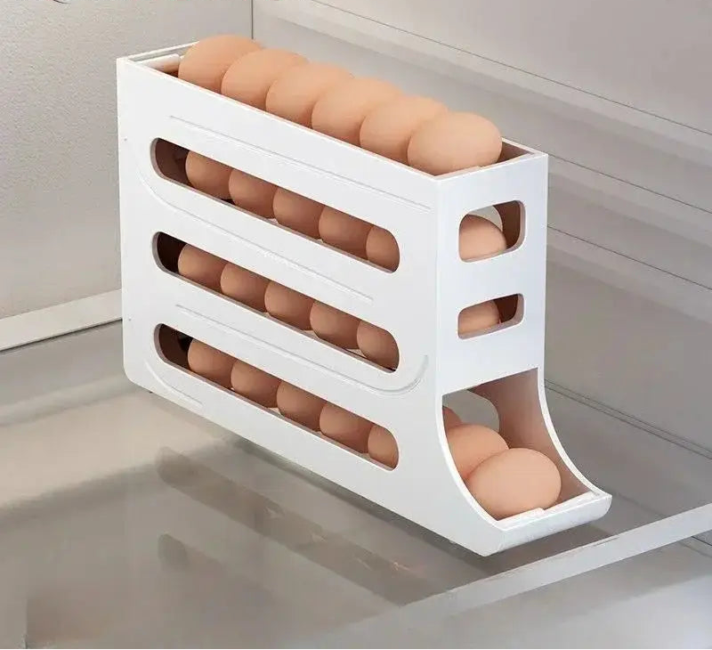 4 Layer Space Saving Automatic Egg Organizer