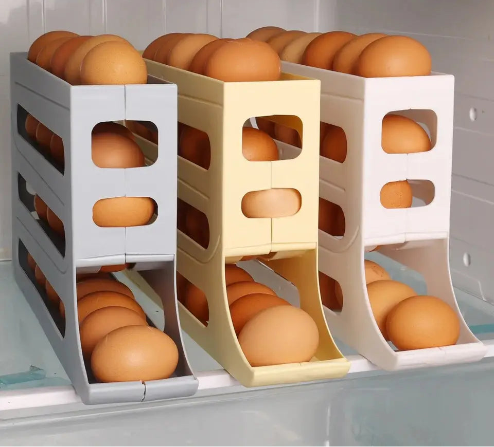 4 Layer Space Saving Automatic Egg Organizer
