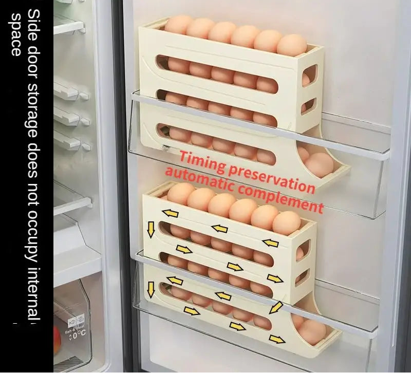 4 Layer Space Saving Automatic Egg Organizer