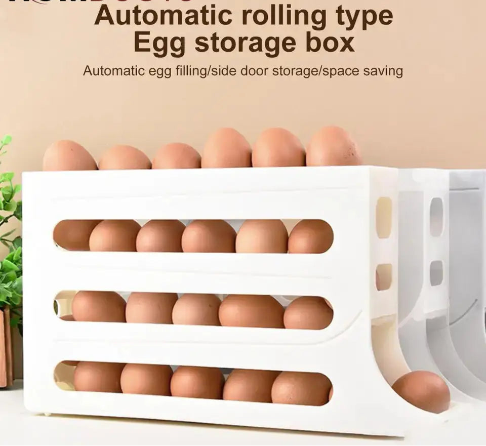 4 Layer Space Saving Automatic Egg Organizer