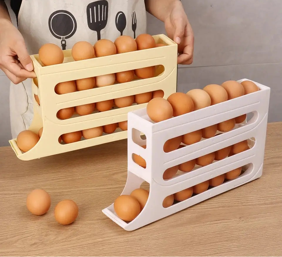 4 Layer Space Saving Automatic Egg Organizer