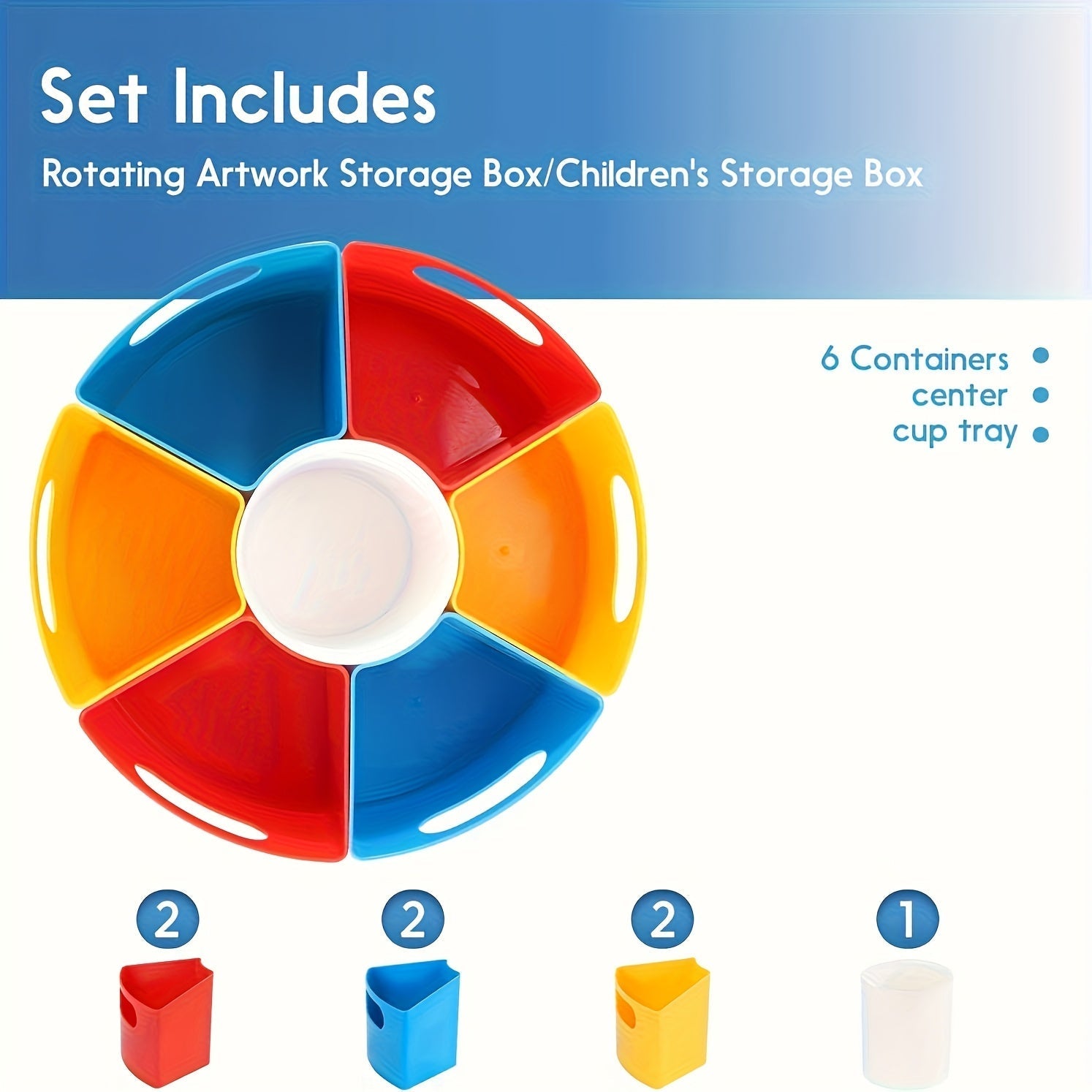 360 Rotating Art Supply Caddy