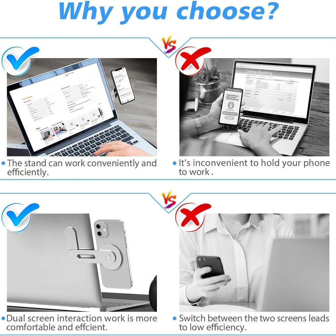 Magnetic Phone Holder for Laptop