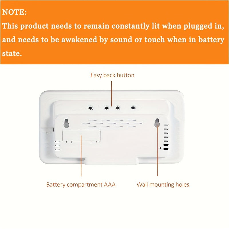 Voice Control Digital Wall Clock