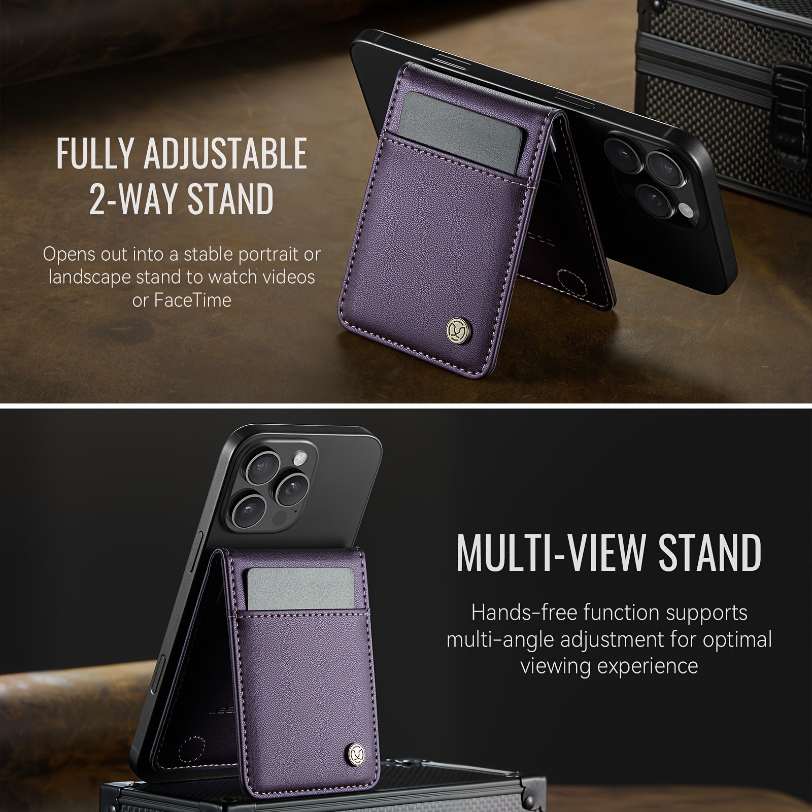 Magnetic Phone Card Holder+Stand