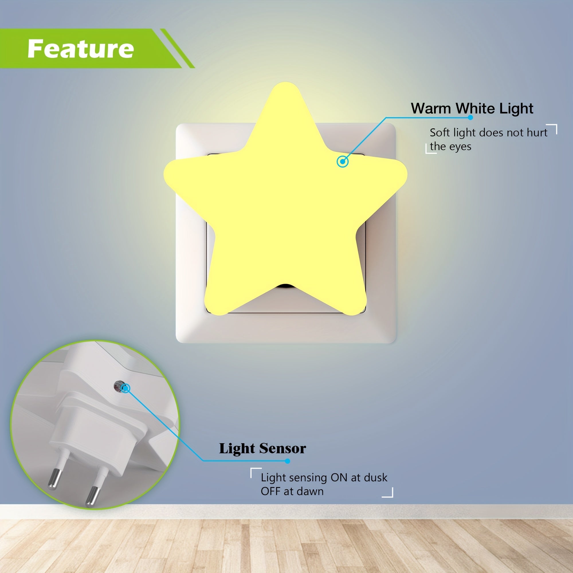 Automatic Geometric LED Night Light