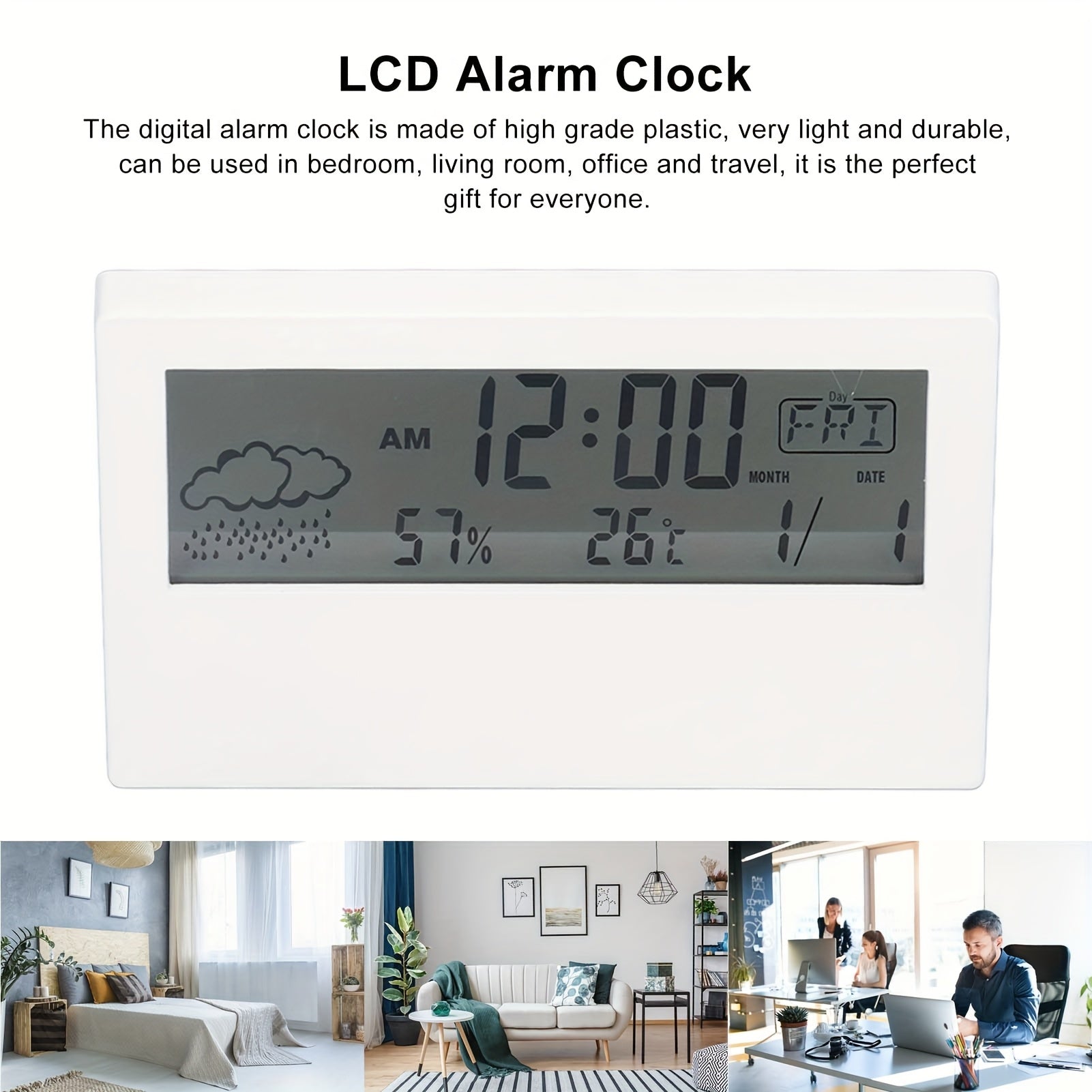Transparent Electronic Smart Clock