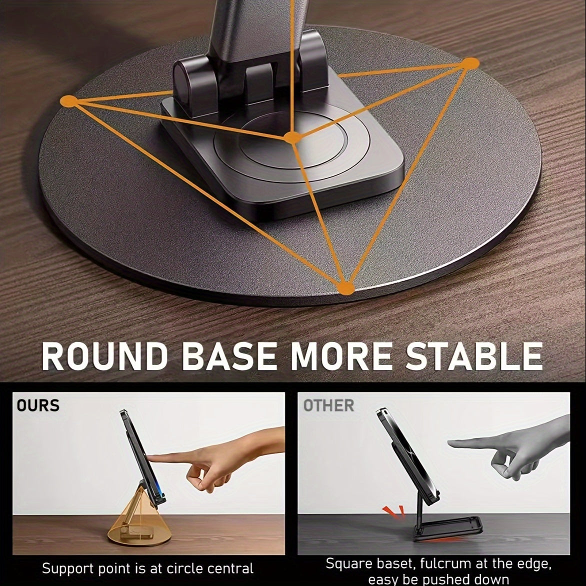 Metal Rotatable & Adjustable Phone Holder