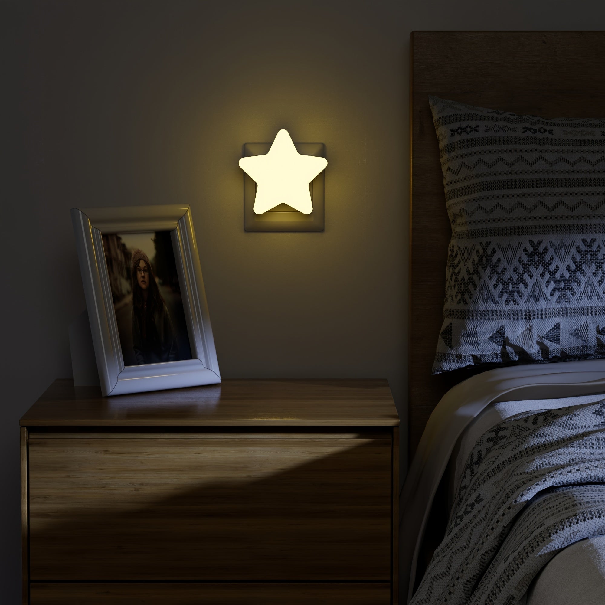 Automatic Geometric LED Night Light