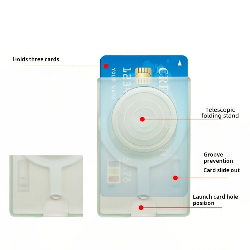 Magnetic Mobile Wallet with Pop Socket