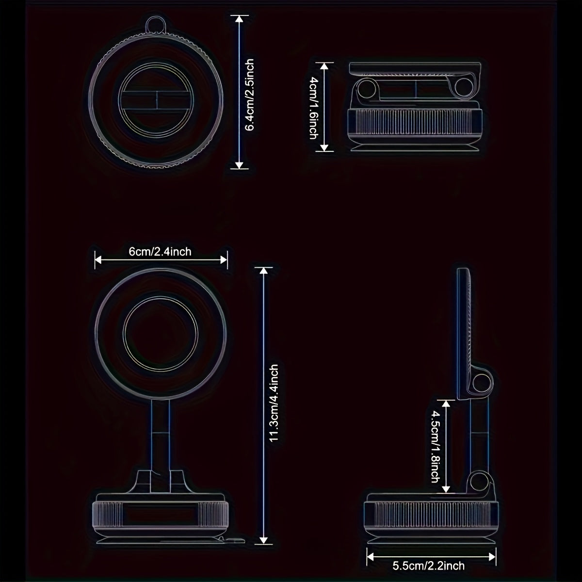 360° Rotating Magnetic Phone Holder