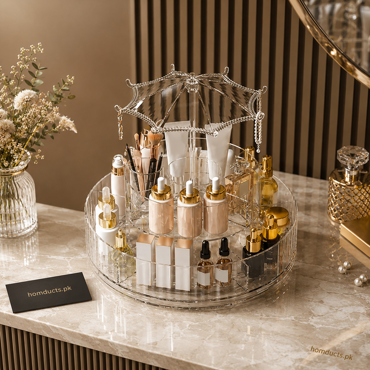 360 Rotating Cosmetic Storage Organizer