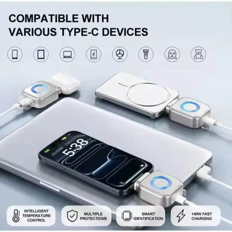 Smart USB-C Charging Protector with Auto Power Cut