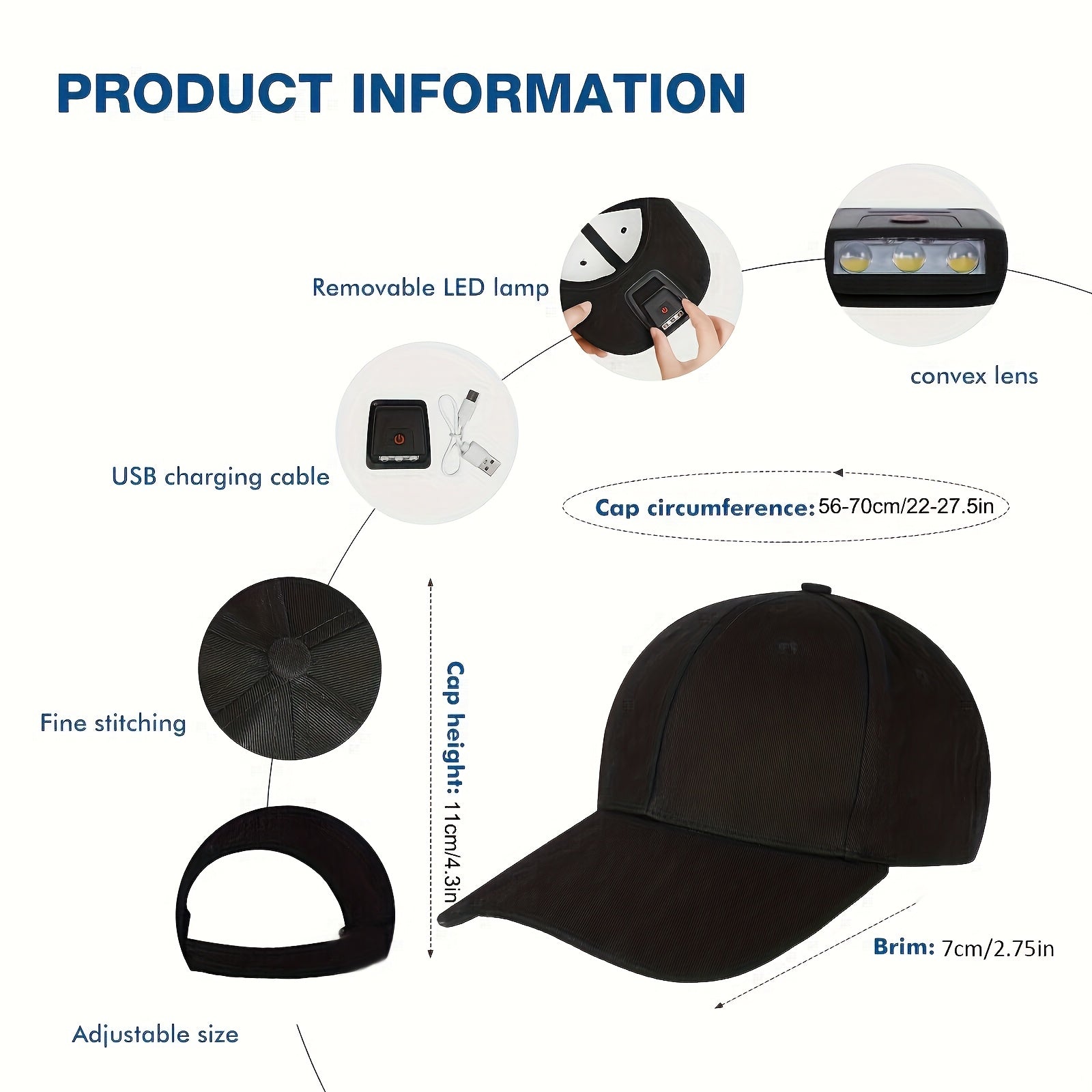LED built in Cap Light