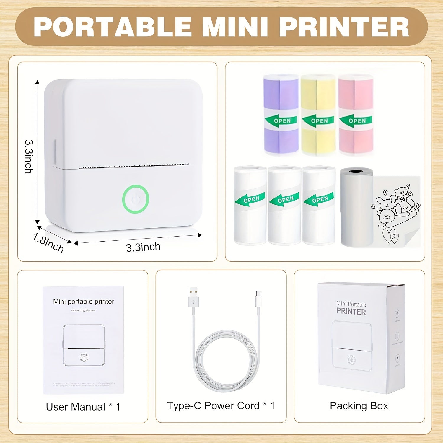 Thermal Wireless Pocket Printer