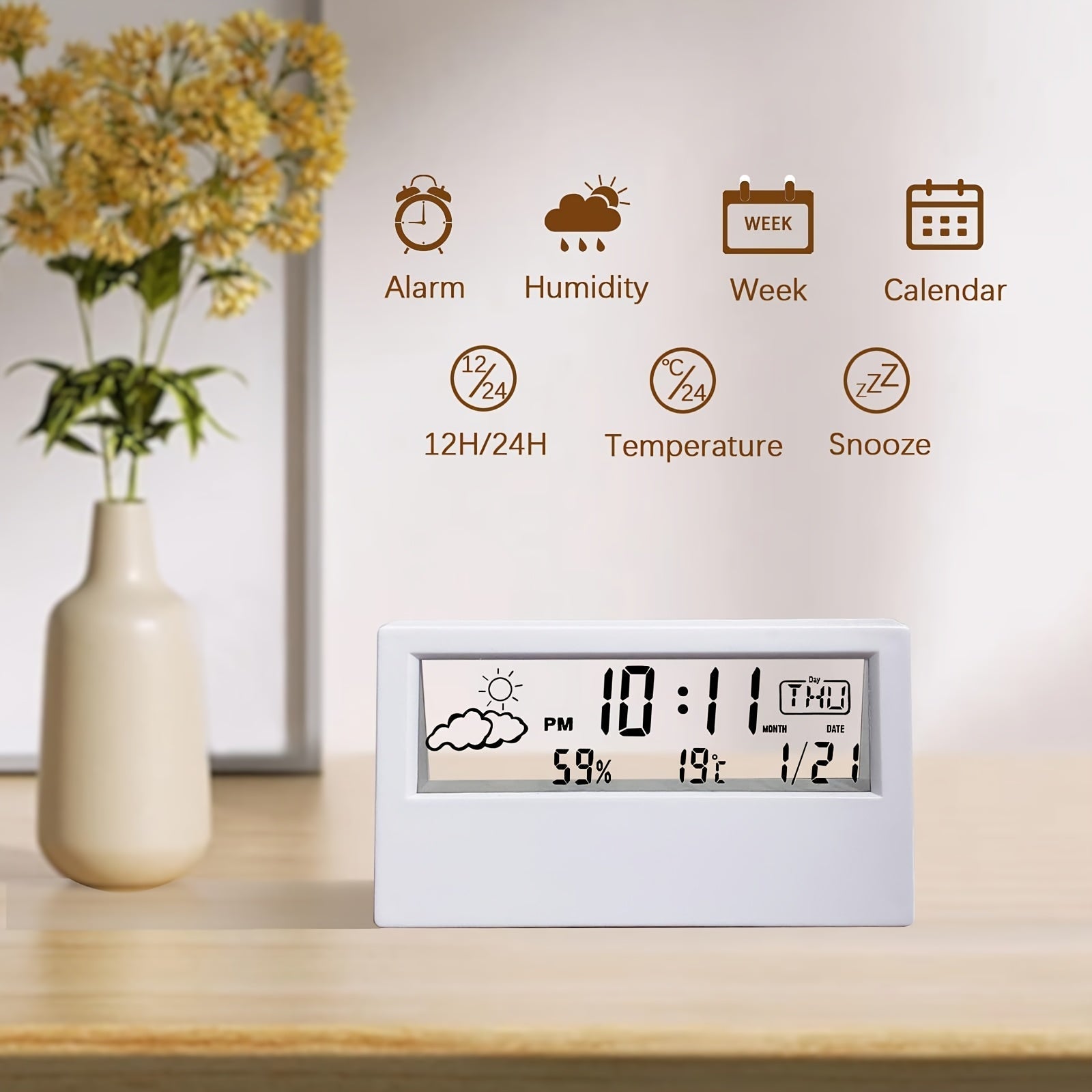 Transparent Electronic Smart Clock