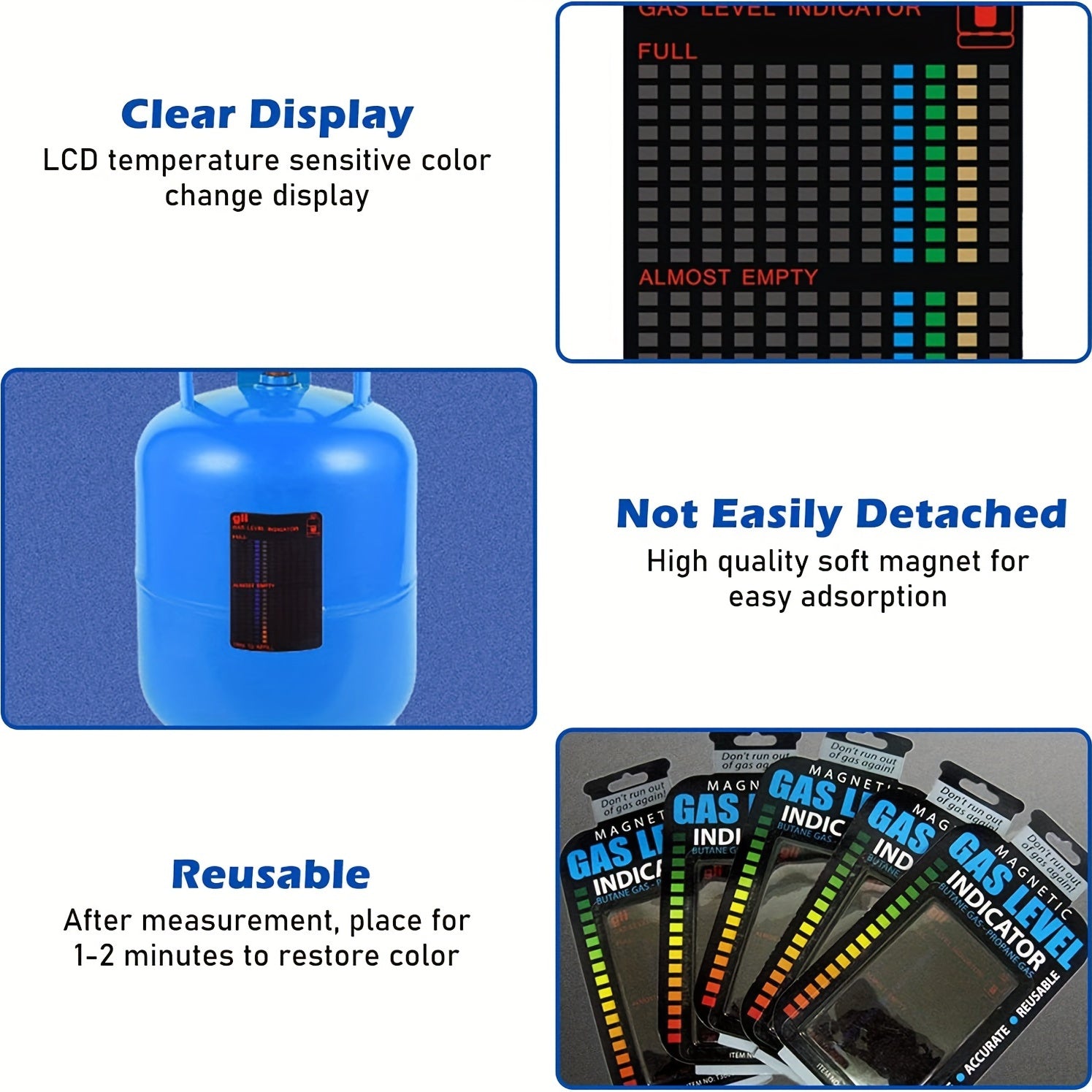 Magnetic Gas Level Indicator Card
