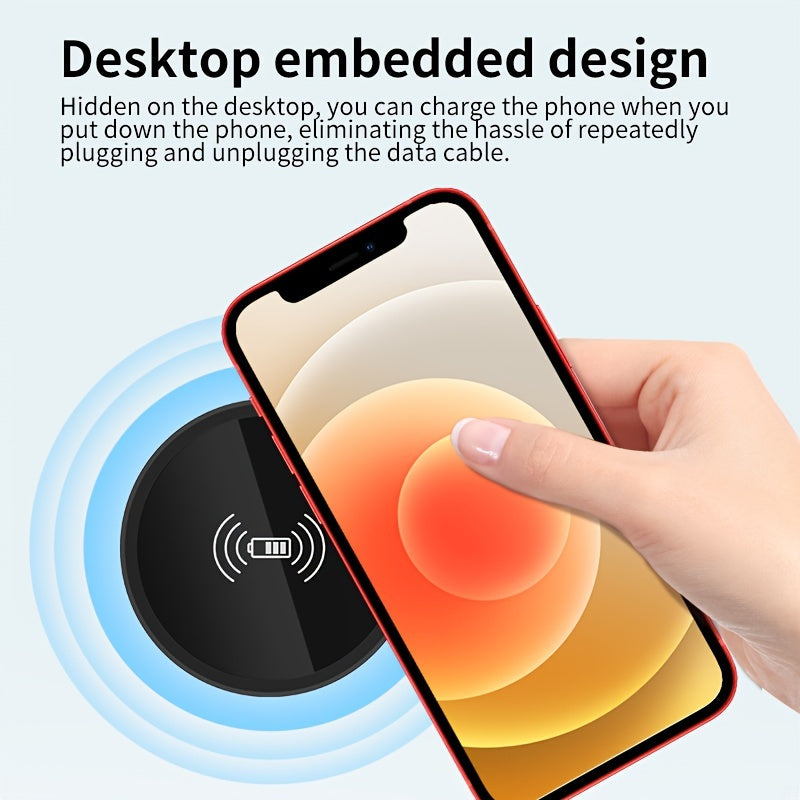 Built-in Desktop Wireless Charger