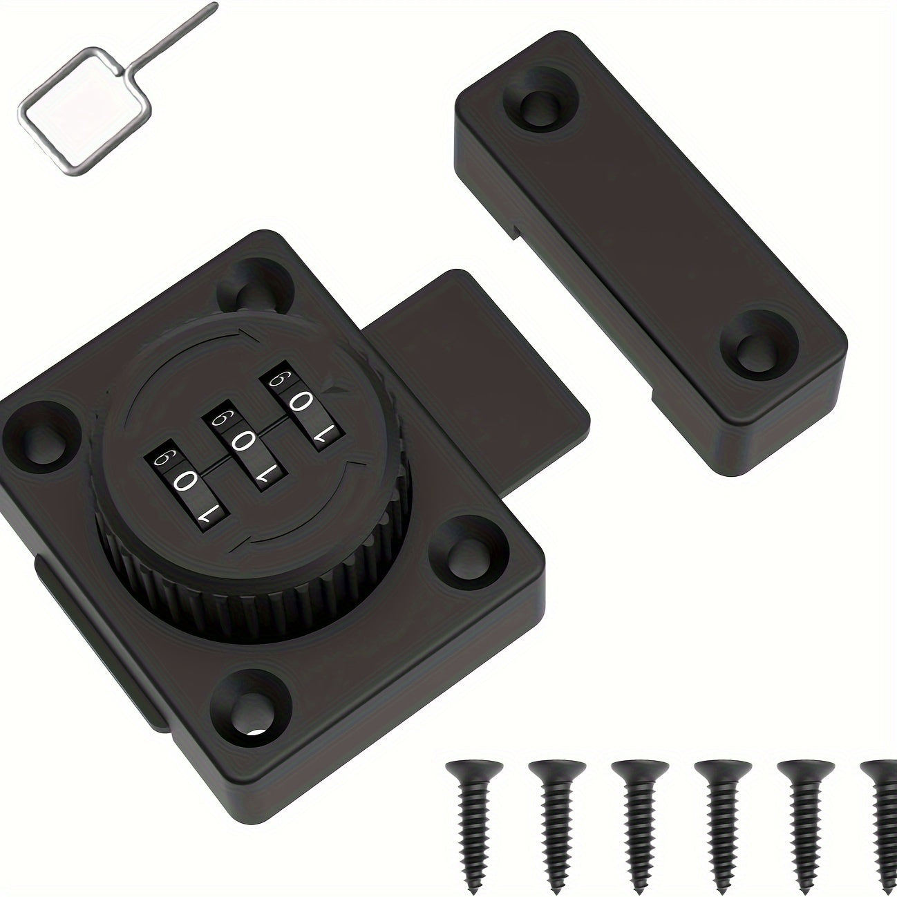 Black Metal Cabinet Lock