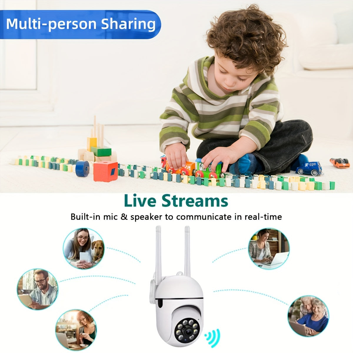 Wi-Fi Smart Home Security Camera