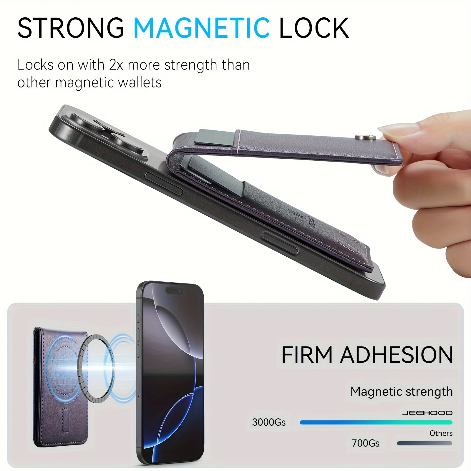 Magnetic Phone Card Holder+Stand