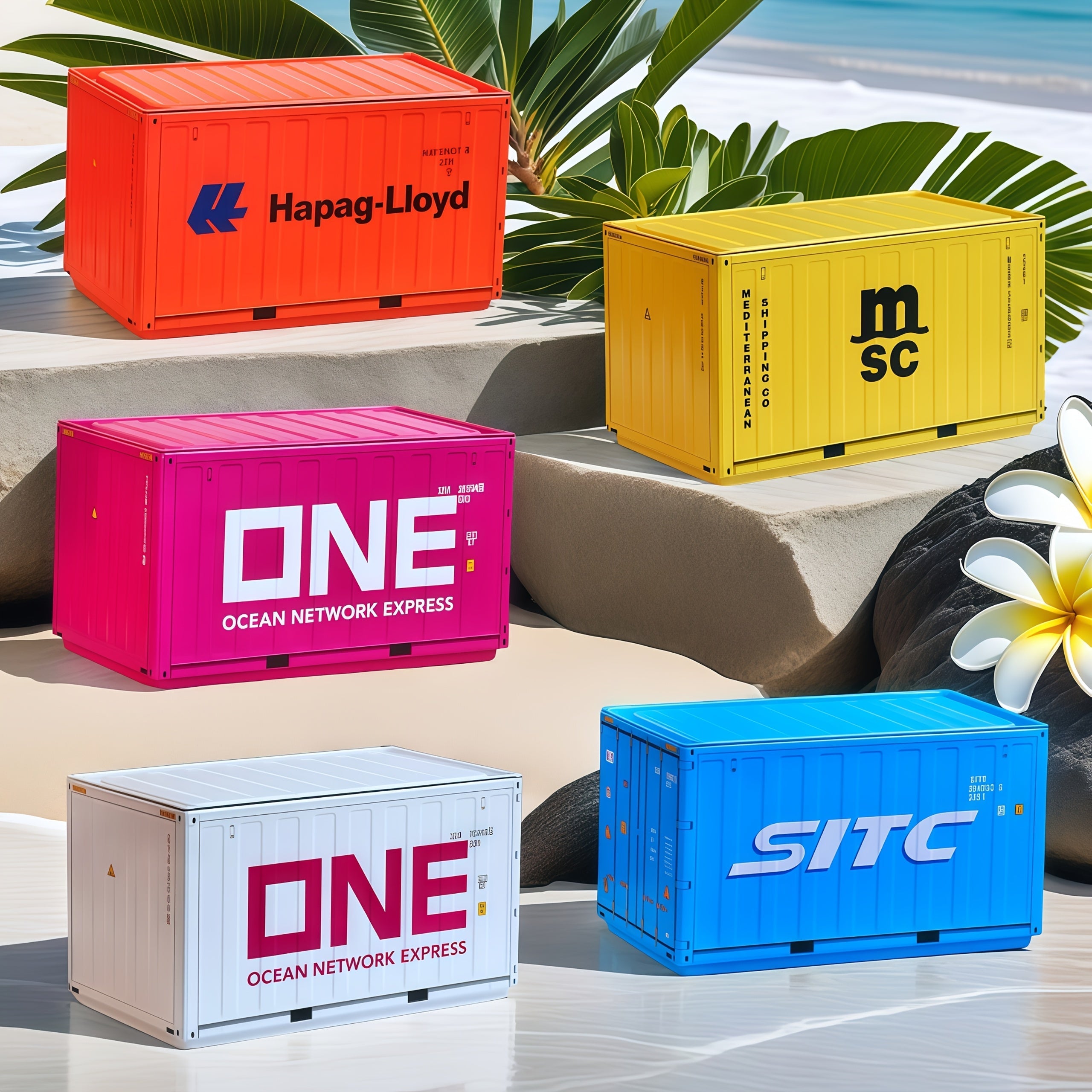 Cargo Container Desktop Storage Box